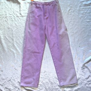 🔥last price 🔥💜💜💜Gradient Lavender cargo women utility Jean size small💜💜
